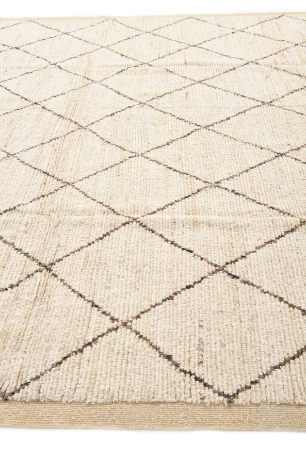 Detail image of 8' 6 x 10' 8 Hand Knotted Moroccan Wool Rug