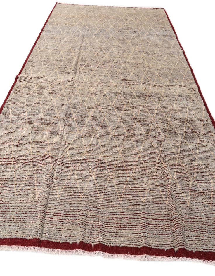 Detail image of 9' 3 x 13'  Hand Knotted Moroccan Wool Rug