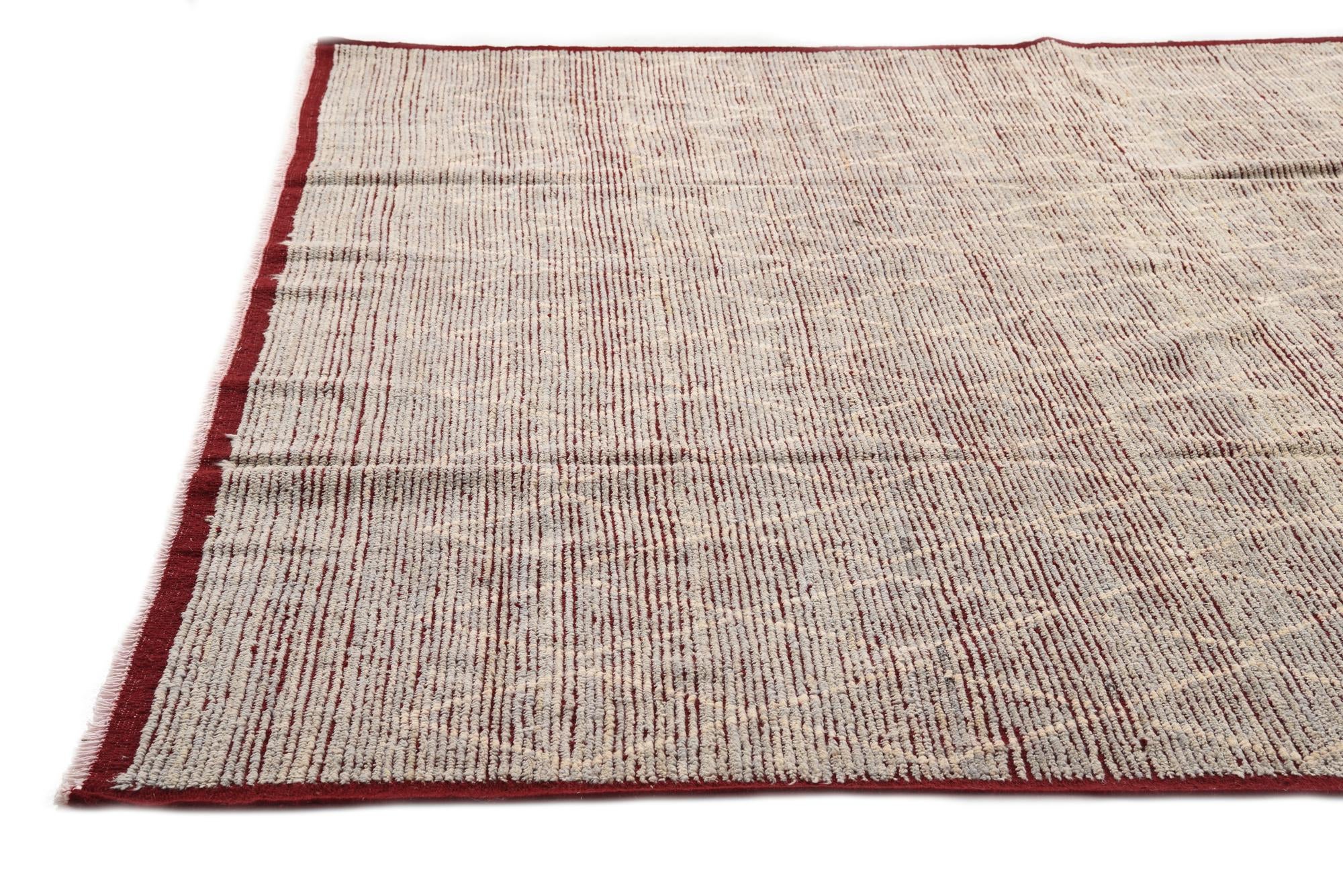 9' 3 x 13' Hand Knotted Moroccan Wool Rug