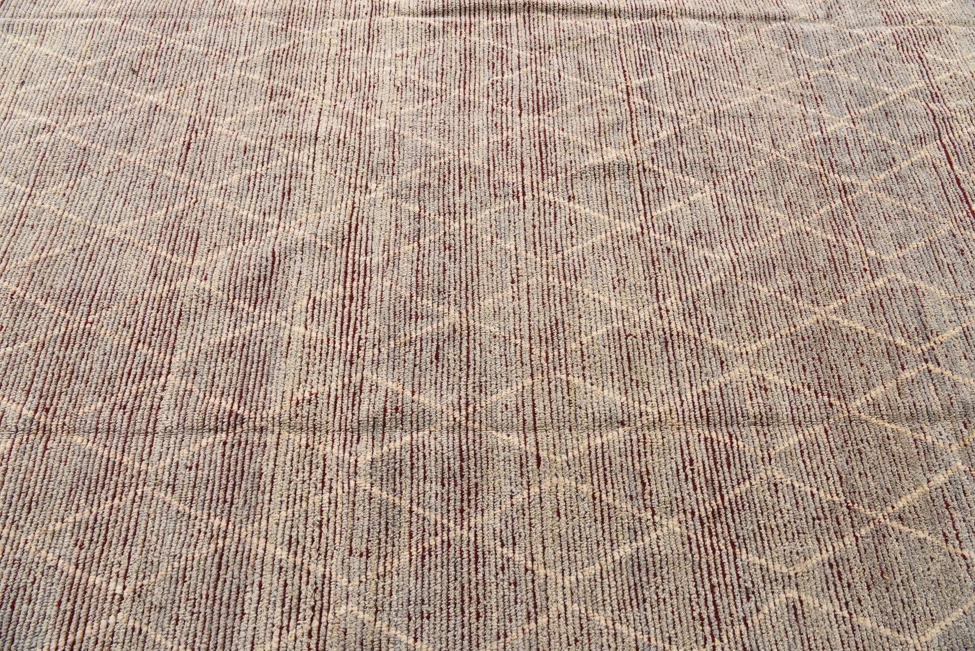 9' 3 x 13' Hand Knotted Moroccan Wool Rug