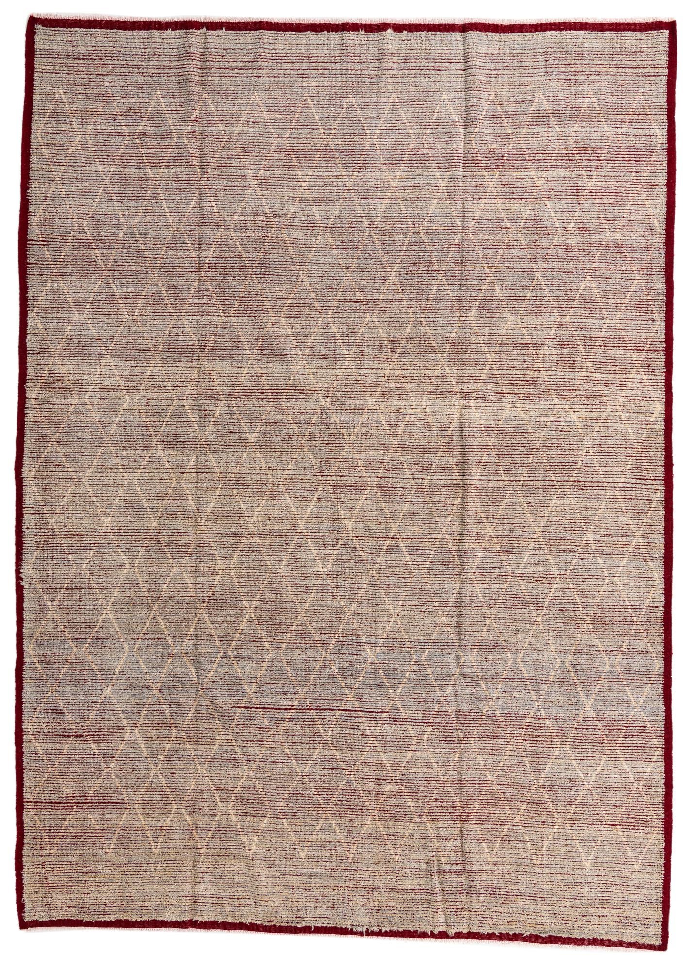 9' 3 x 13' Hand Knotted Moroccan Wool Rug