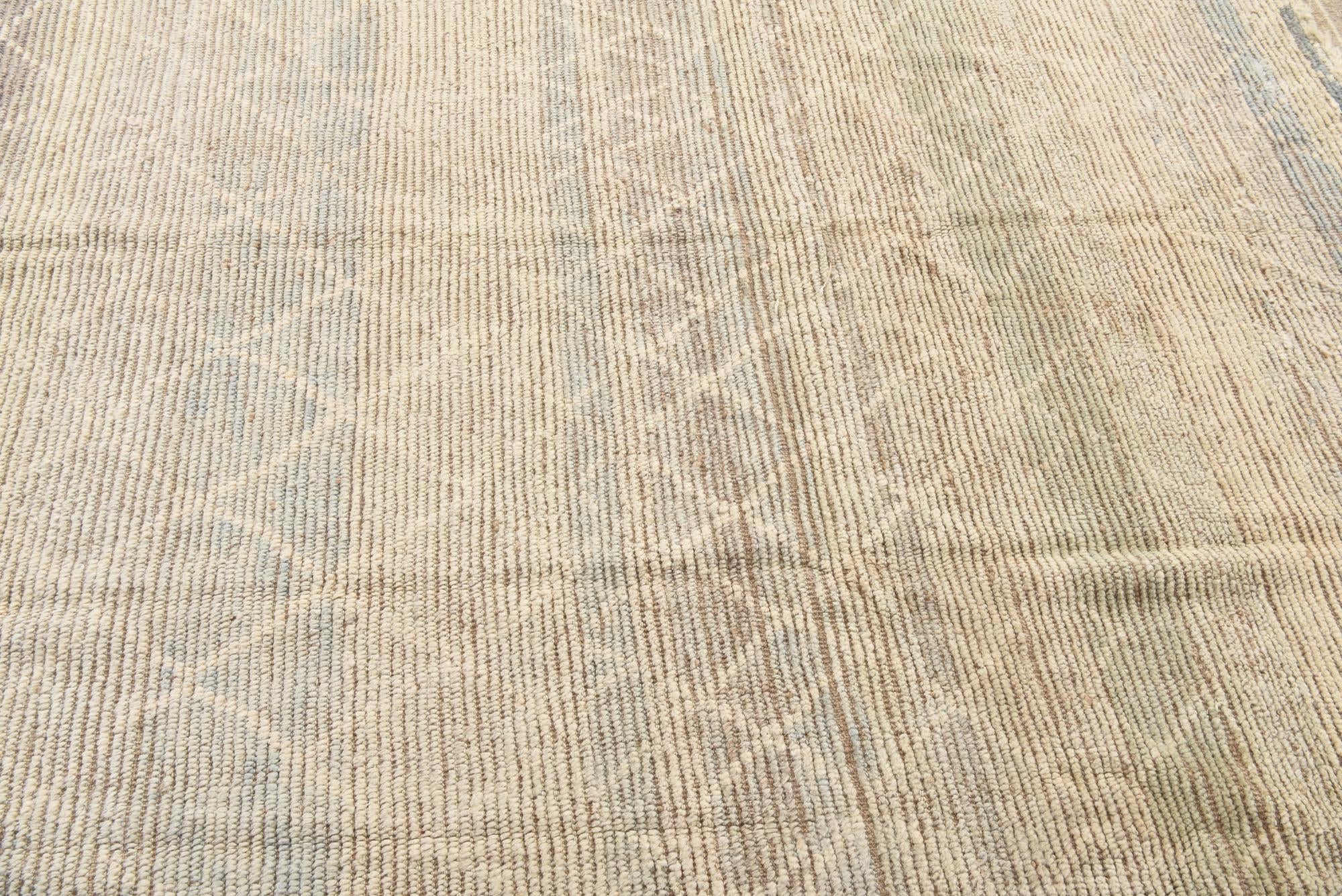 8' 5 x 10' Hand Knotted Moroccan Wool Rug
