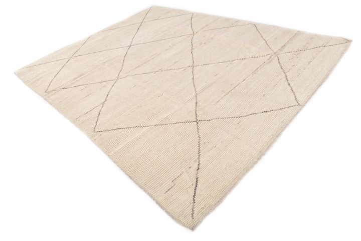 8' x 10' Hand Knotted Moroccan Wool Rug