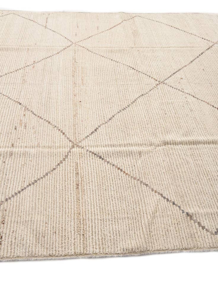 Detail image of 8' x 10'  Hand Knotted Moroccan Wool Rug