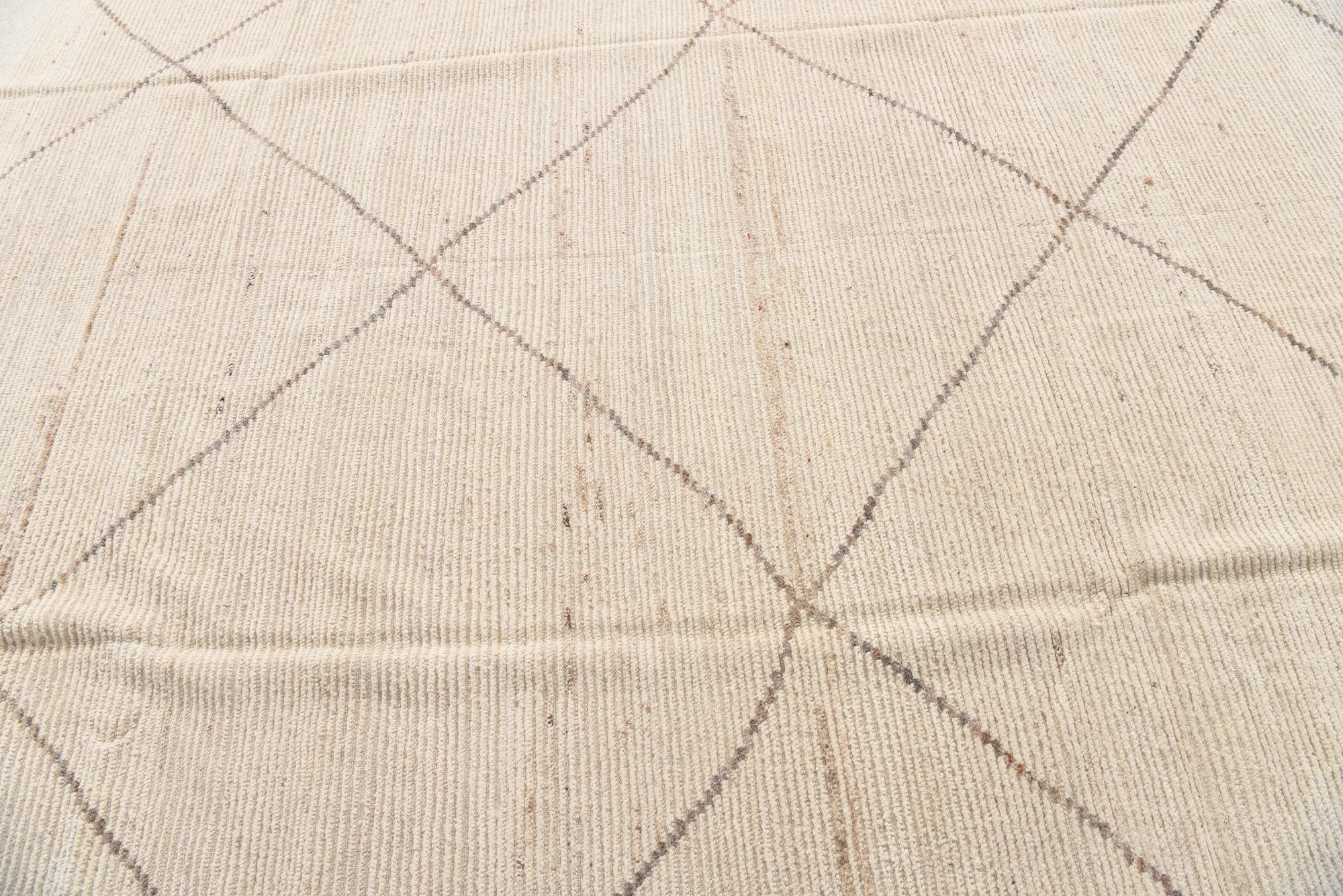 8' x 10' Hand Knotted Moroccan Wool Rug