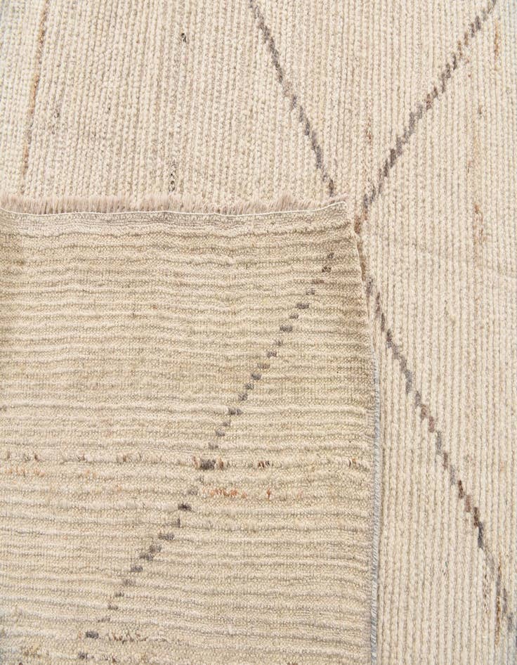 Detail image of 8' x 10'  Hand Knotted Moroccan Wool Rug