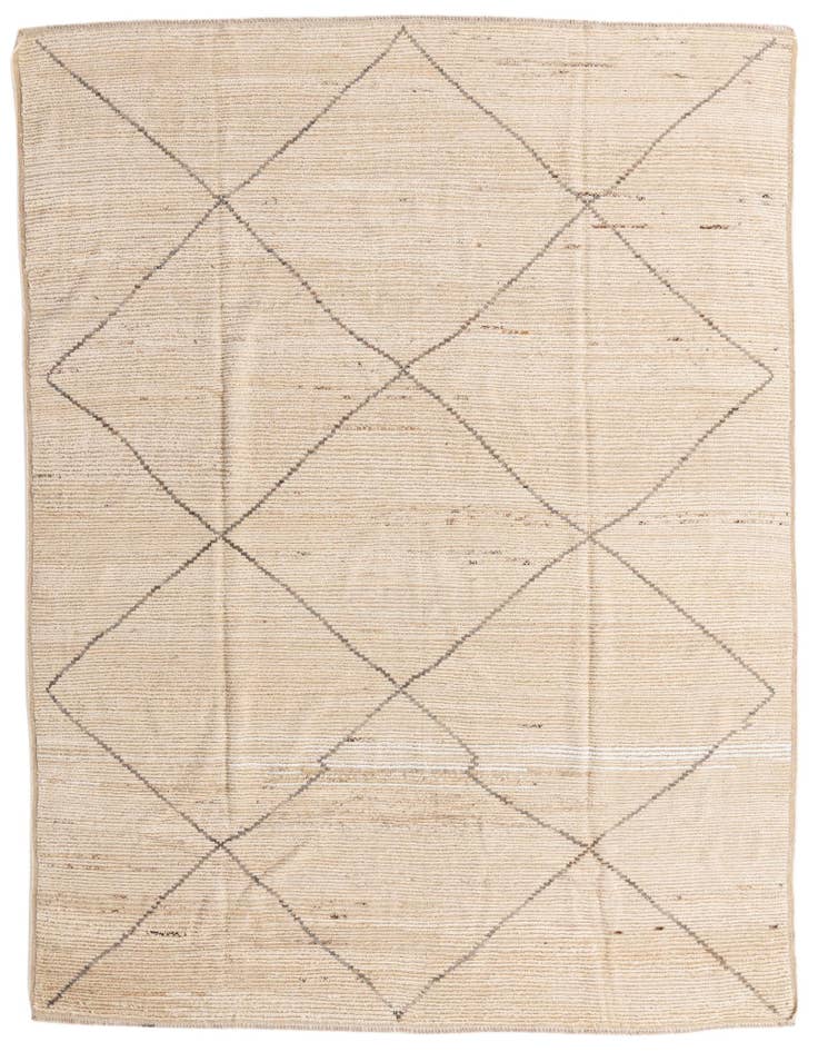 Detail image of 7' 10 x 9' 9 Hand Knotted Moroccan Wool Rug