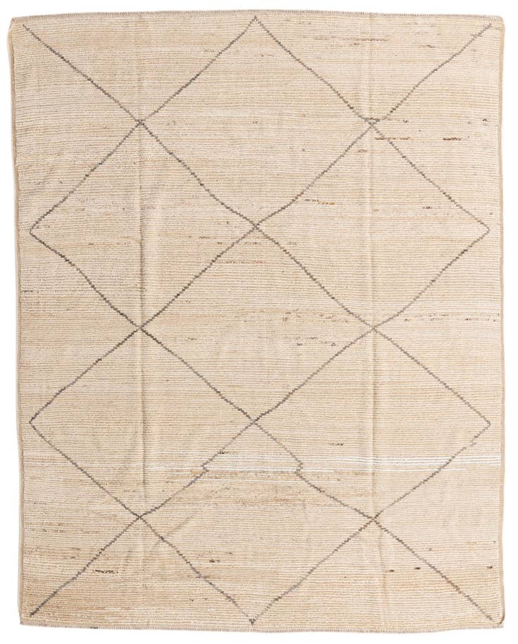 Detail image of 7' 10 x 9' 9 Hand Knotted Moroccan Wool Rug