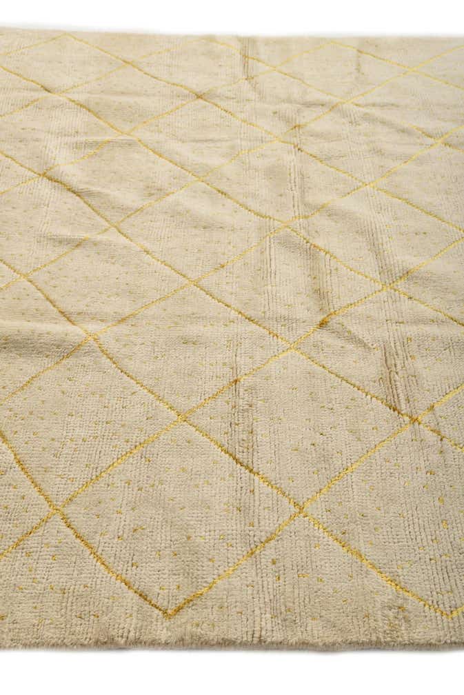 6' 4 x 10' 3 Hand Knotted Moroccan Wool Rug