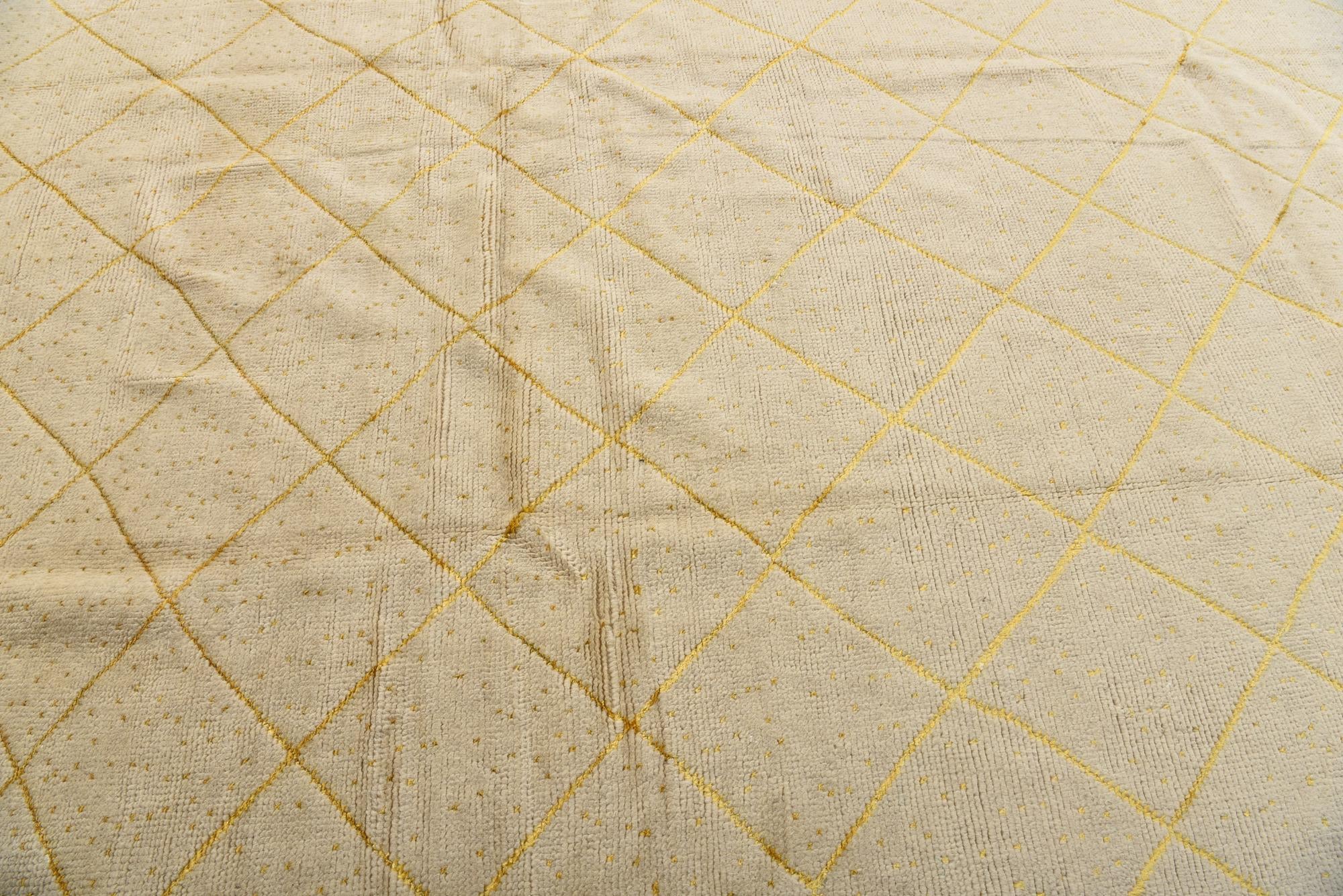 6' 4 x 10' 3 Hand Knotted Moroccan Wool Rug