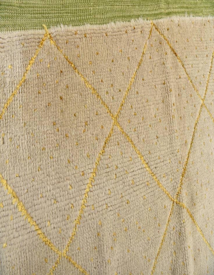 Detail image of 6' 4 x 10' 3  Hand Knotted Moroccan Wool Rug