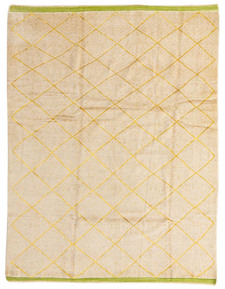 Detail image of 6' 4 x 10' 3 Hand Knotted Moroccan Wool Rug