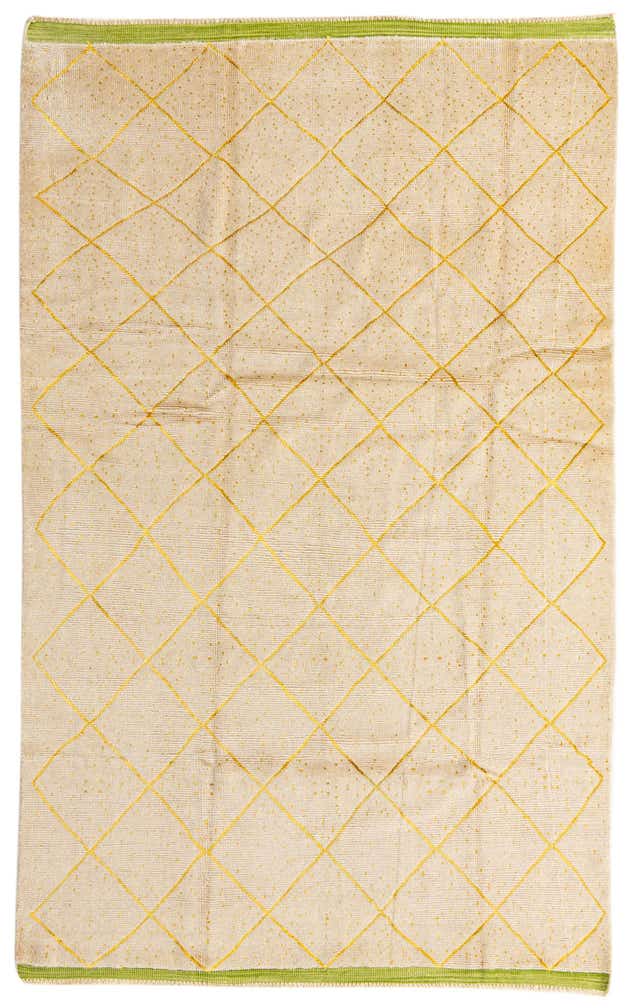6' 4 x 10' 3 Hand Knotted Moroccan Wool Rug