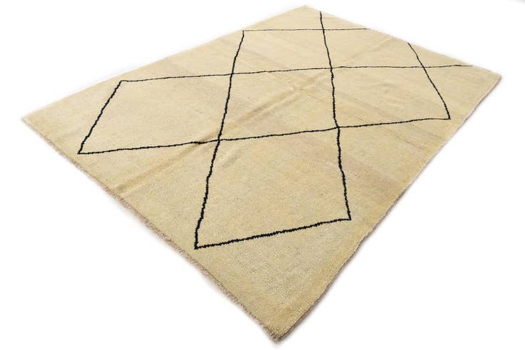 Detail image of 5' 9 x 8' 4 Hand Knotted Moroccan Wool Rug