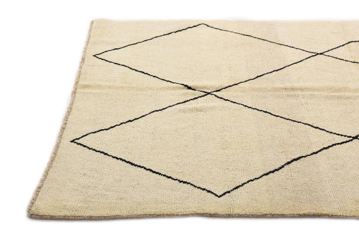 Detail image of 5' 9 x 8' 4 Hand Knotted Moroccan Wool Rug