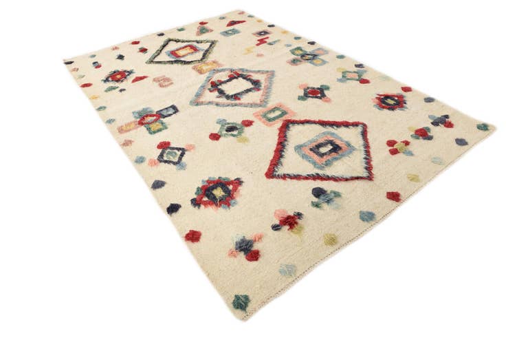 Detail image of 5' 5 x 8' 1 Hand Knotted Moroccan Wool Rug