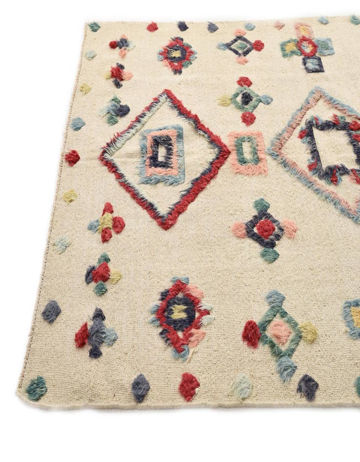 Detail image of 5' 5 x 8' 1  Hand Knotted Moroccan Wool Rug