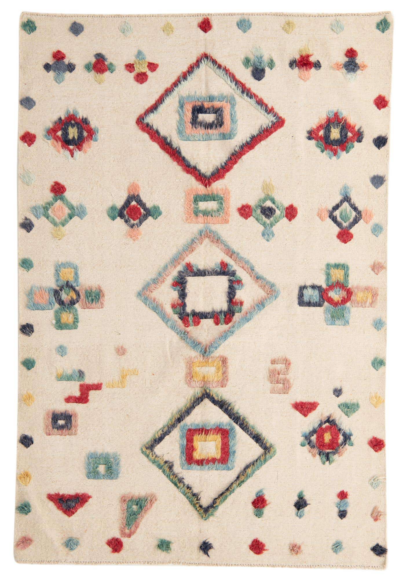 5' 5 x 8' 1 Hand Knotted Moroccan Wool Rug