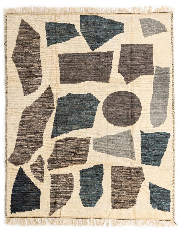 Detail image of 8' 4 x 10' 4 Hand Knotted Moroccan Wool Rug