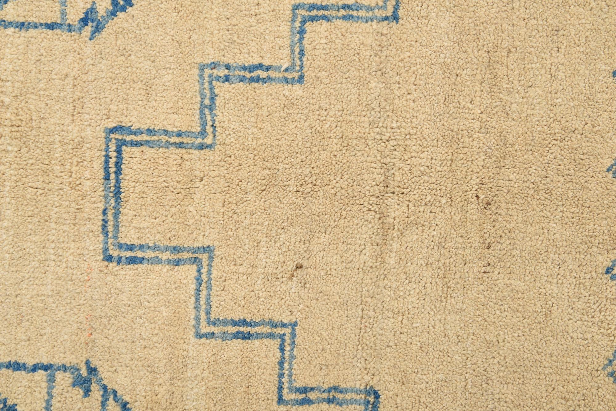 6' 9 x 9' 7 Hand Knotted Moroccan Wool Rug