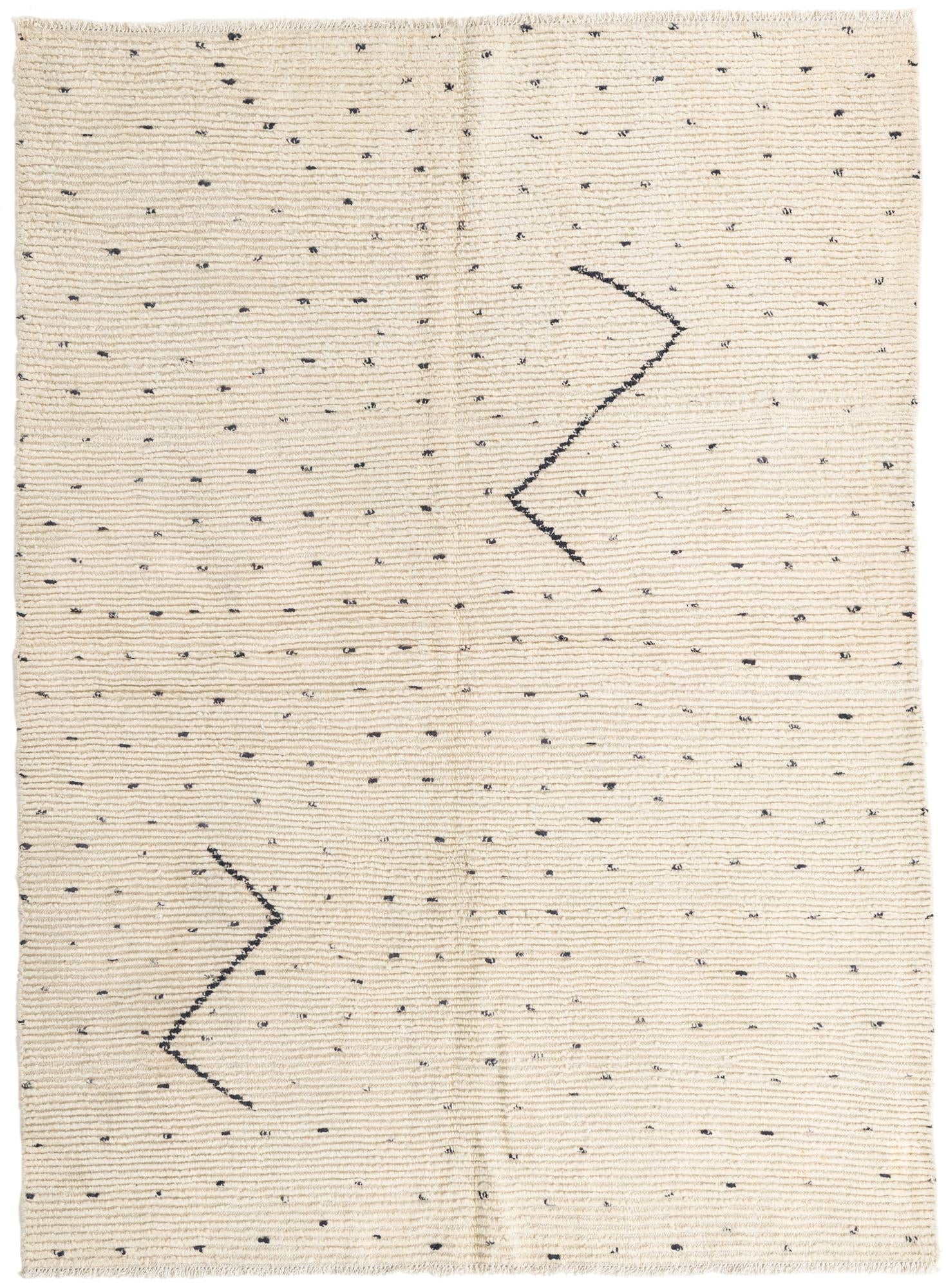 5' 7 x 7' 9 Hand Knotted Moroccan Wool Rug