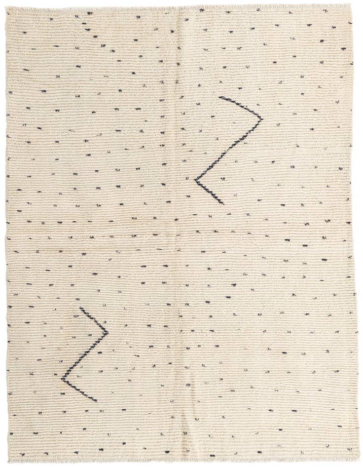 Detail image of 5' 7 x 7' 9 Hand Knotted Moroccan Wool Rug