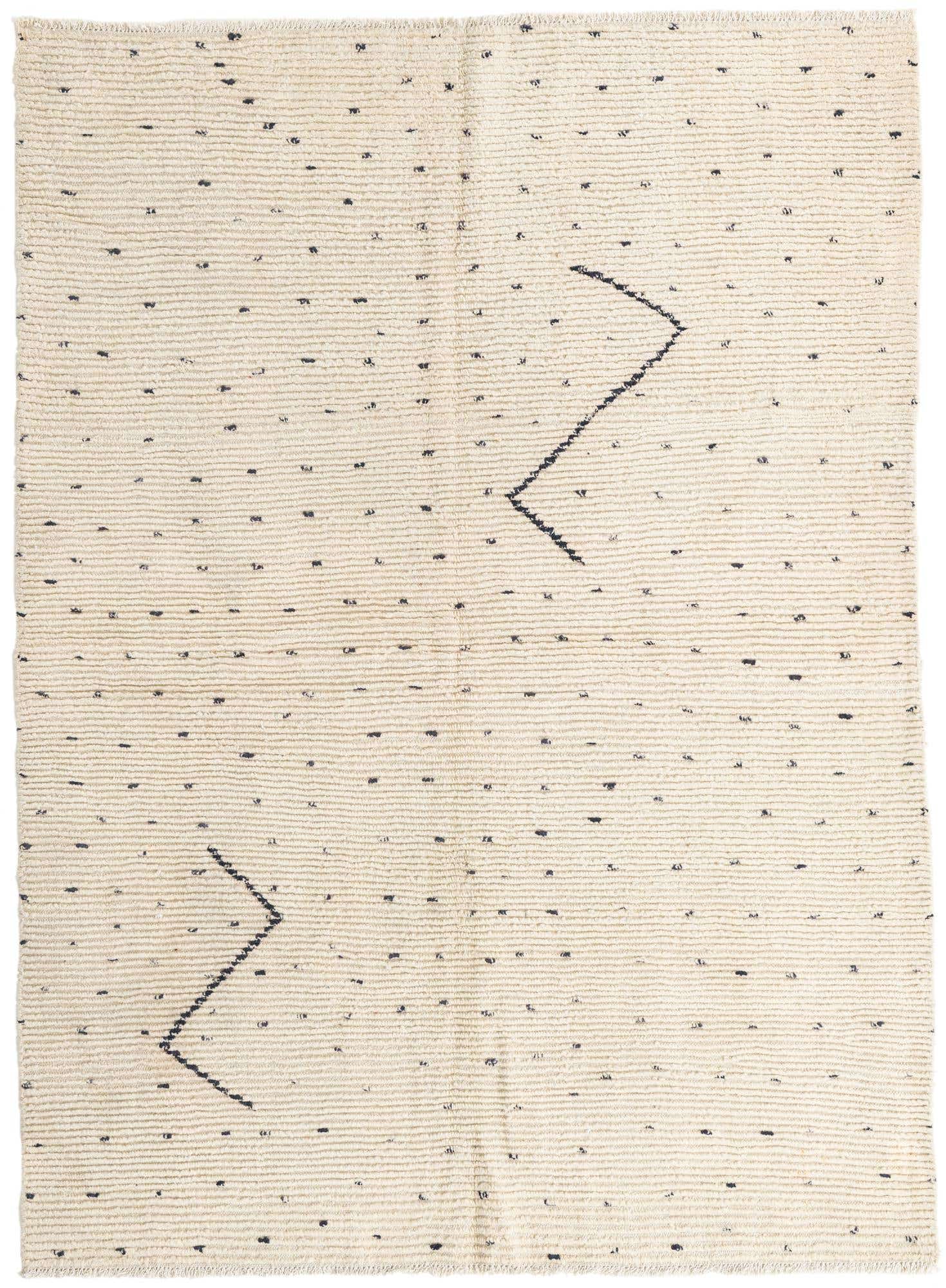 5' 7 x 7' 9 Hand Knotted Moroccan Wool Rug