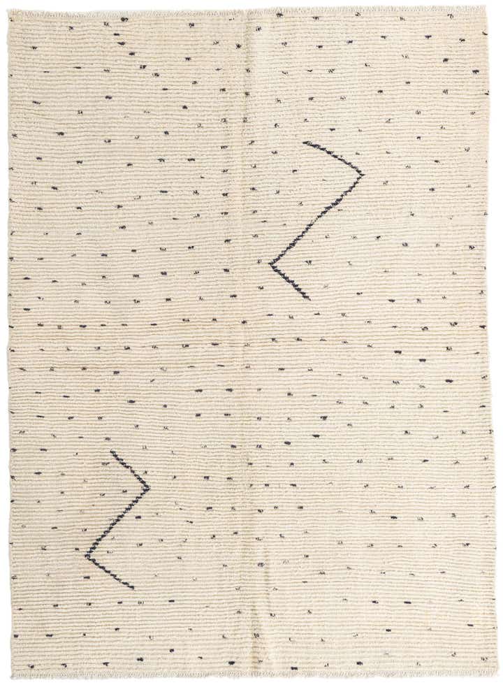 5' 7 x 7' 9 Hand Knotted Moroccan Wool Rug