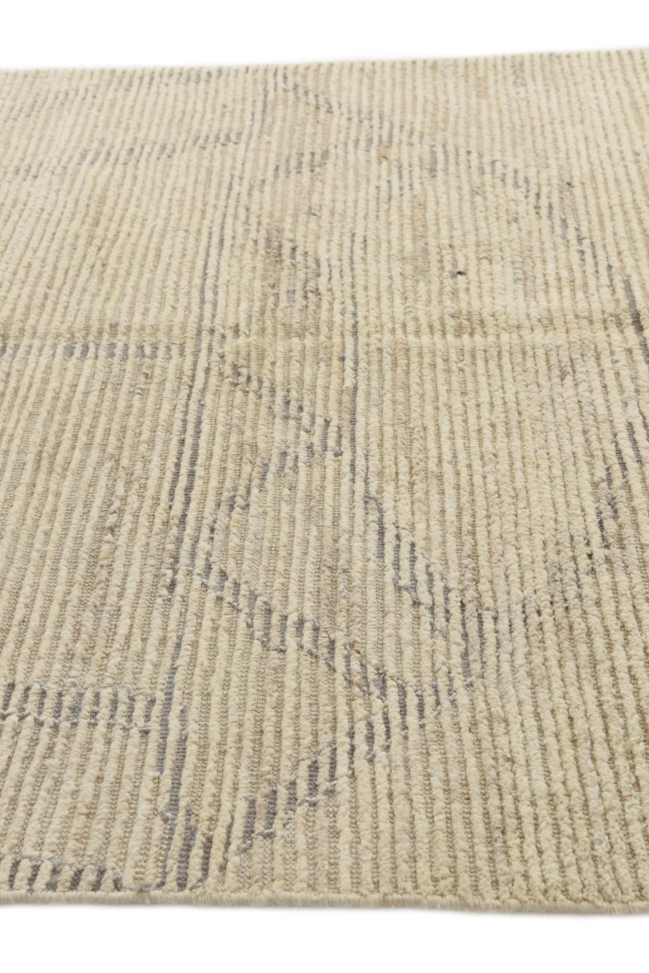 5' 7 x 8' Hand Knotted Moroccan Wool Rug