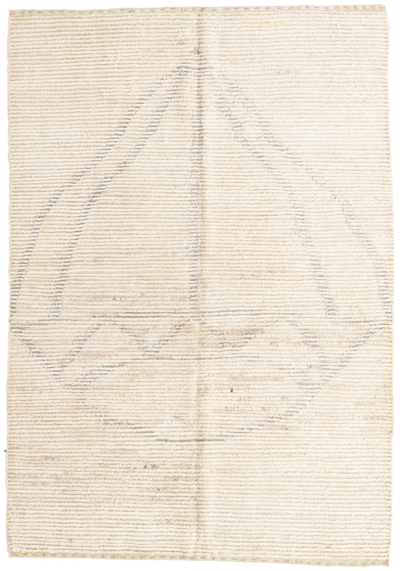 5' 7 x 8' Hand Knotted Moroccan Wool Rug