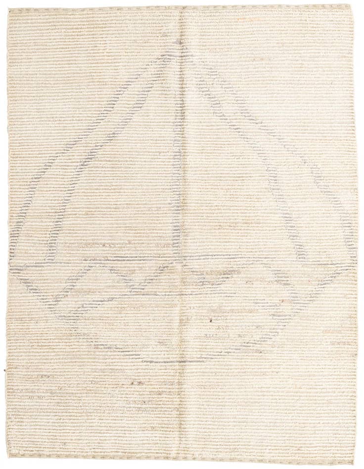 Detail image of 5' 7 x 8' Hand Knotted Moroccan Wool Rug