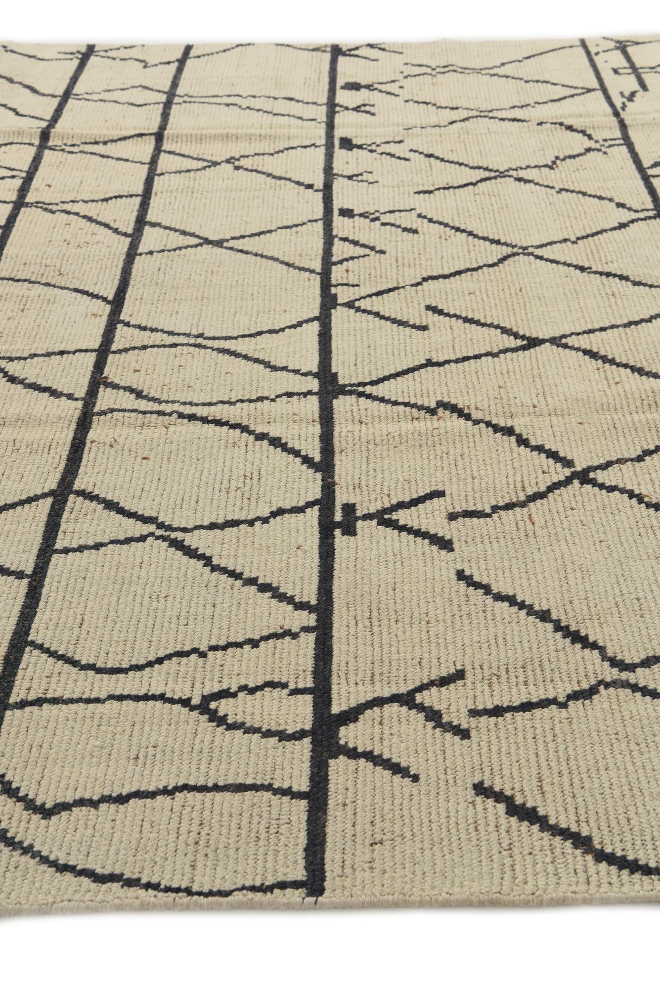 8' 4 x 10' 1 Hand Knotted Moroccan Wool Rug