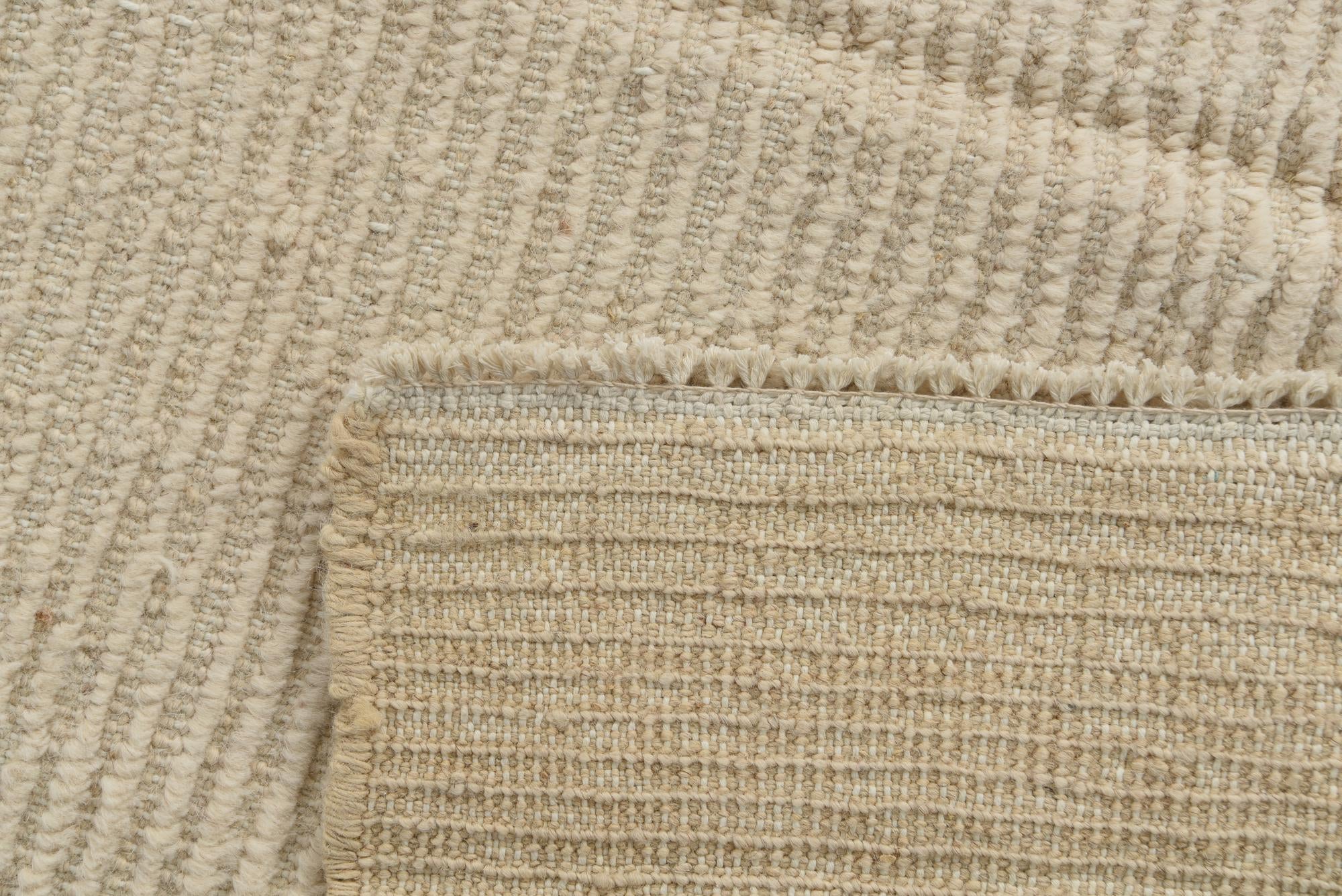 5' 1 x 8' Hand Knotted Moroccan Wool Rug