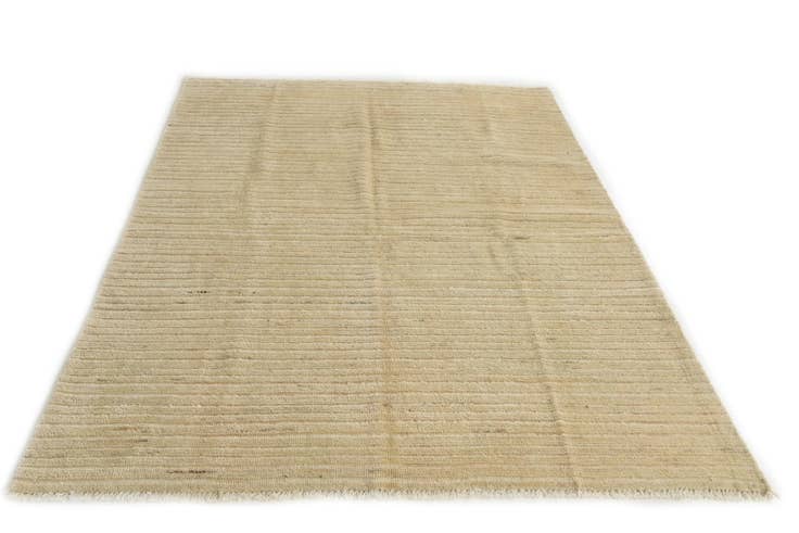 Detail image of 4' 10 x 6' 8 Hand Knotted Moroccan Wool Rug