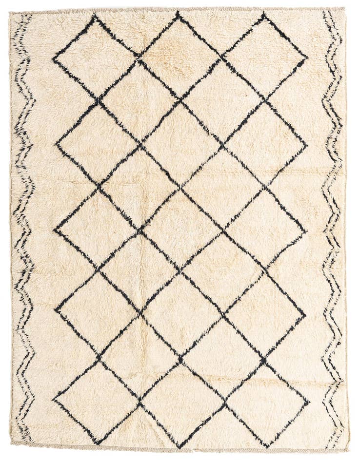 Detail image of 6' x 9' Hand Knotted Moroccan Wool Rug