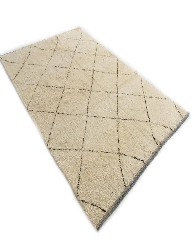 Detail image of 6' x 9'  Hand Knotted Moroccan Wool Rug