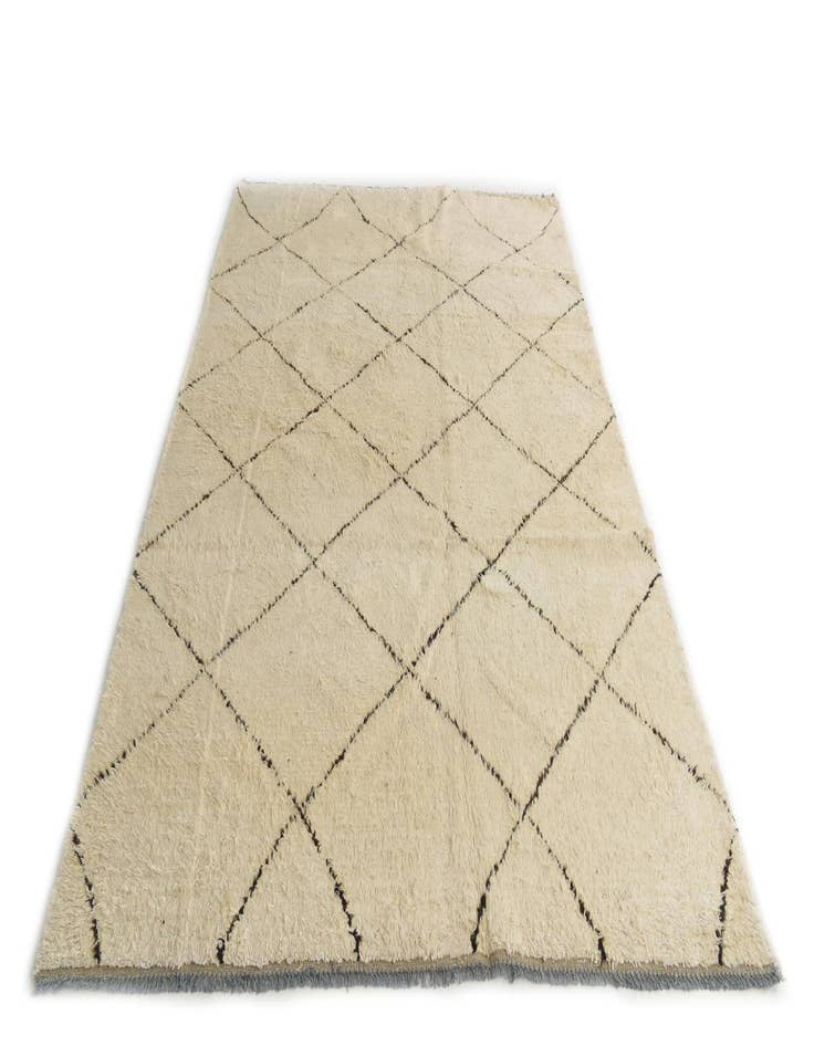 Detail image of 6' x 9'  Hand Knotted Moroccan Wool Rug