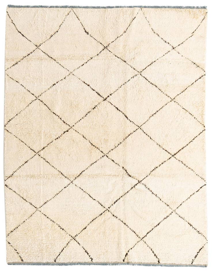 Detail image of 6' x 9' Hand Knotted Moroccan Wool Rug
