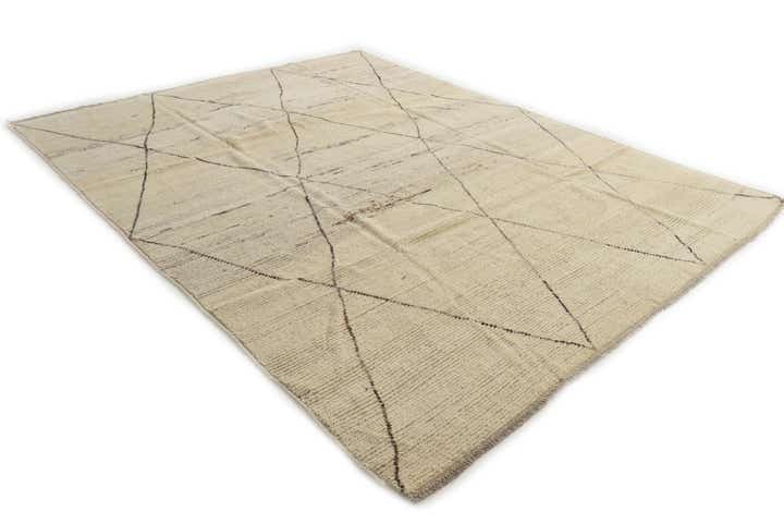 8' 3 x 10' 6 Hand Knotted Moroccan Wool Rug