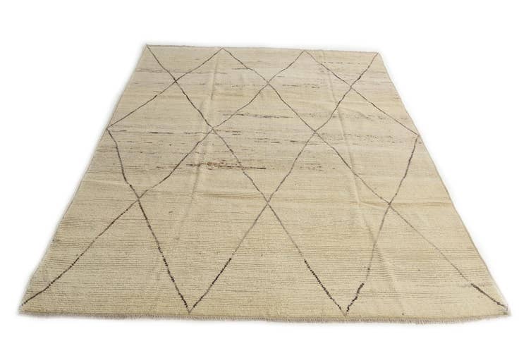 Detail image of 8' 3 x 10' 6 Hand Knotted Moroccan Wool Rug