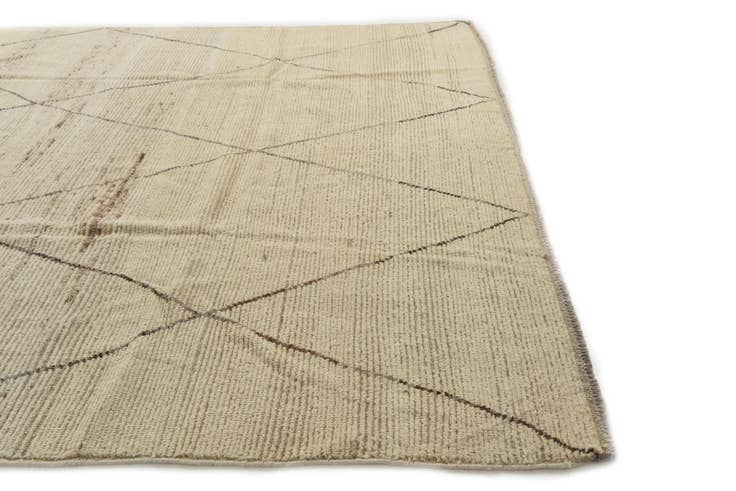 Detail image of 8' 3 x 10' 6 Hand Knotted Moroccan Wool Rug