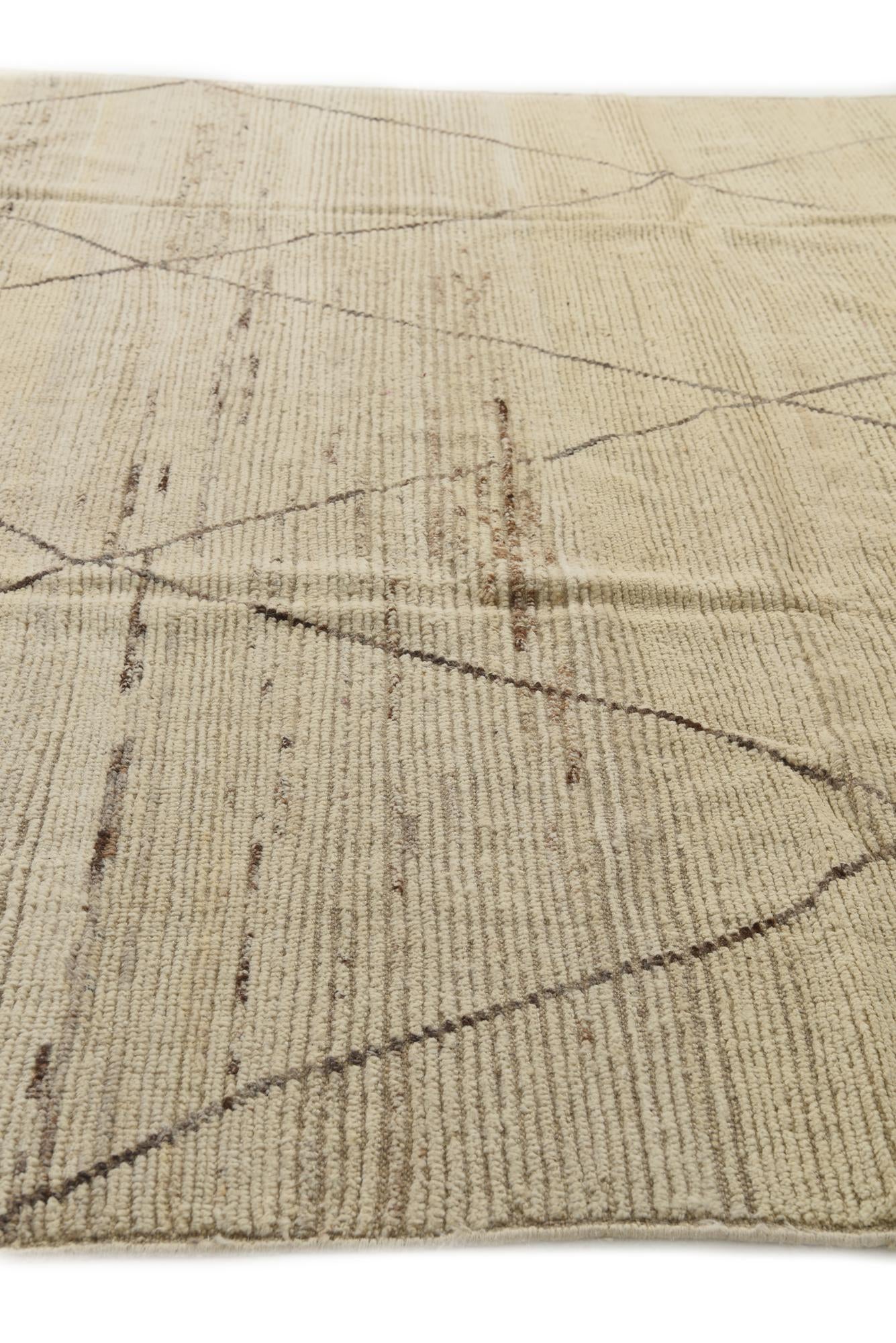8' 3 x 10' 6 Hand Knotted Moroccan Wool Rug