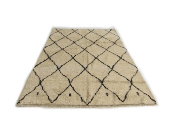 Detail image of 5' 5 x 8' 1 Hand Knotted Moroccan Wool Rug