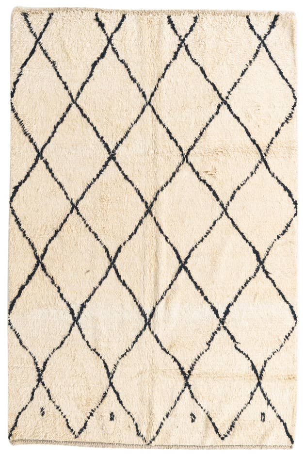 Detail image of 5' 5 x 8' 1 Hand Knotted Moroccan Wool Rug