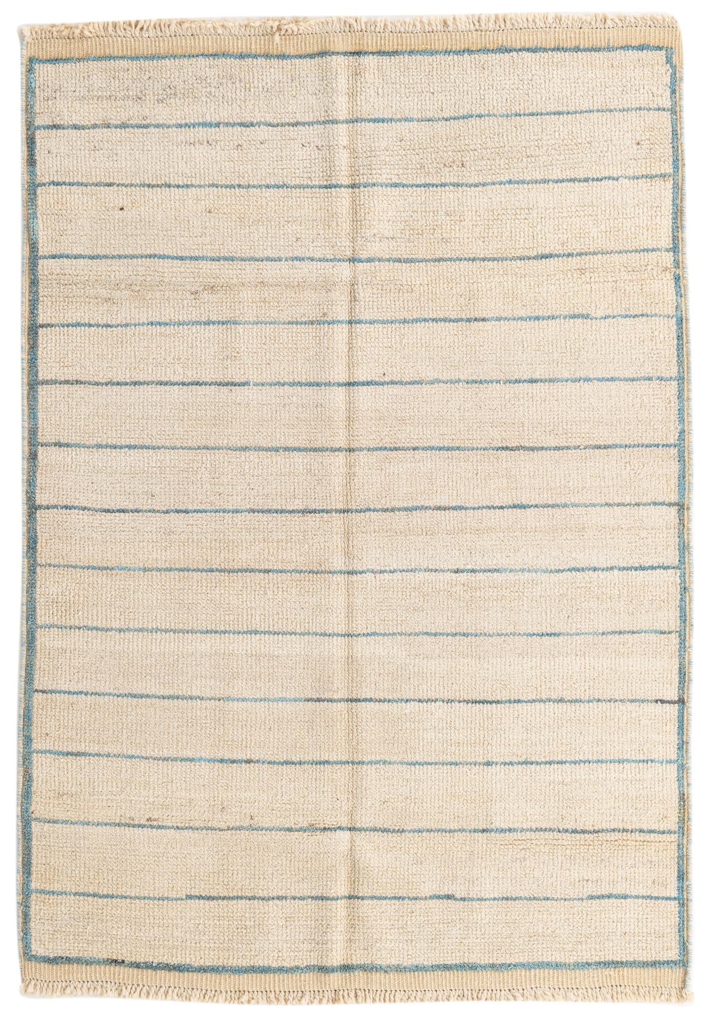 5' x 7' 2 Hand Knotted Moroccan Wool Rug