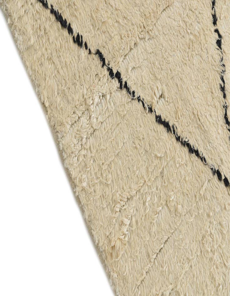 Detail image of 5' 2 x 8' 3 Hand Knotted Moroccan Wool Rug