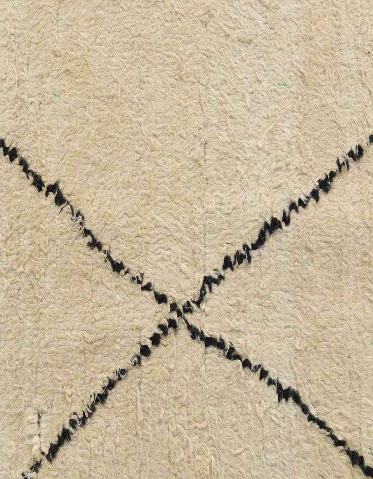 Detail image of 5' 2 x 8' 3 Hand Knotted Moroccan Wool Rug