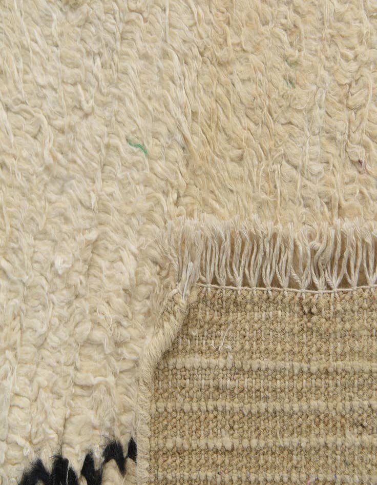 Detail image of 5' 2 x 8' 3 Hand Knotted Moroccan Wool Rug