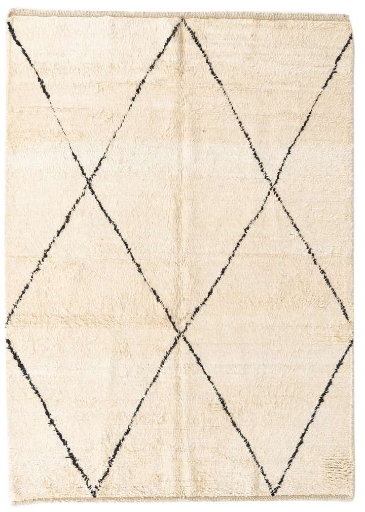 5' 2 x 8' 3 Hand Knotted Moroccan Wool Rug