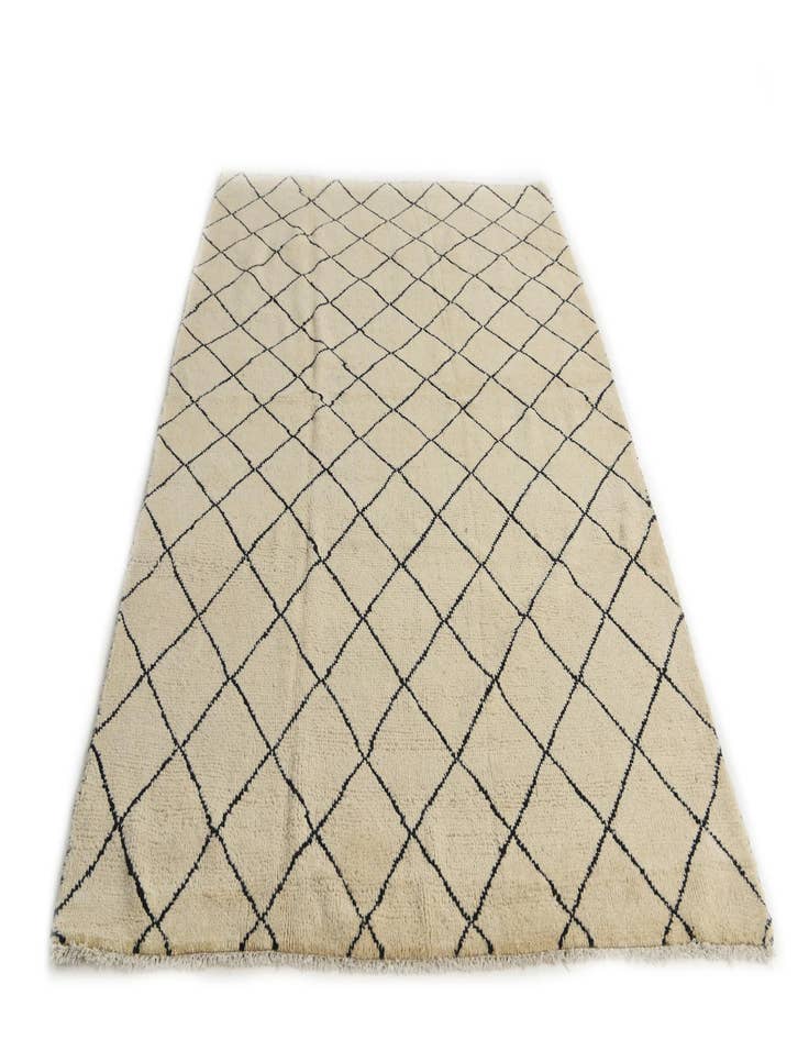 Detail image of 5' 3 x 7' 8  Hand Knotted Moroccan Wool Rug